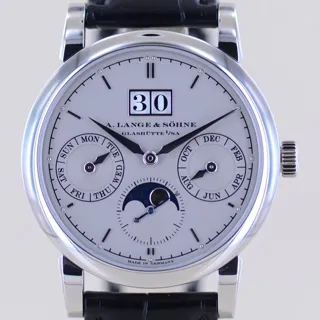 A. Lange & Söhne Saxonia 330.025 E 38.5mm Platinum Silver