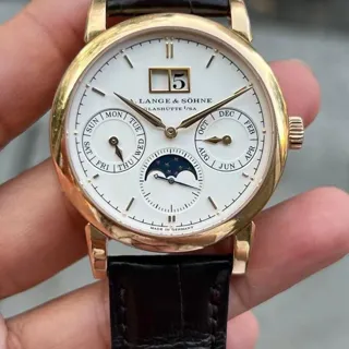 A. Lange & Söhne Saxonia 330.032 38.5mm Rose gold Silver