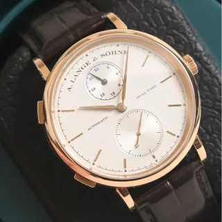 A. Lange & Söhne Saxonia 385.032 40mm Rose gold Silver