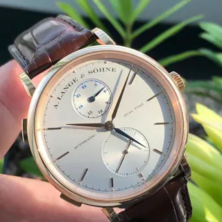 A. Lange & Söhne Saxonia 385.032 40mm Rose gold Silver