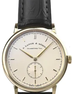 A. Lange & Söhne Saxonia 216.021(LS2161AA) 37mm Yellow gold Silver