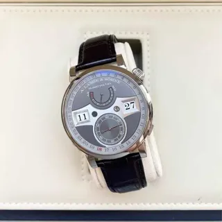 A. Lange & Söhne Zeitwerk 148.038 44mm White gold Gray