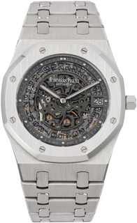 Audemars Piguet Royal Oak Openworked Extra-Thin 40th Anniversary Platinum 15203PT.OO.1240PT.01 Platinum Skeletonized