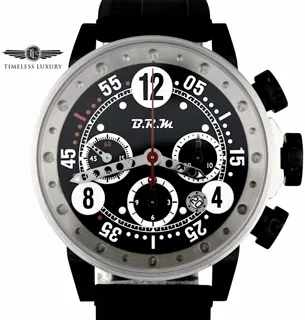 B.R.M Peugeot 908 Chronograph WR 100 M 44mm Stainless steel Black