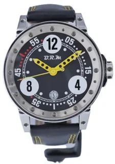 B.R.M V6 43.5mm Stainless steel Black