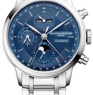 Baume & Mercier Classima 10485 42mm Stainless steel Blue