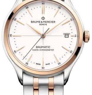 Baume & Mercier Clifton 10458 40mm Stainless steel White