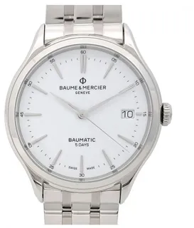 Baume & Mercier Clifton M0A10400 40mm Stainless steel White