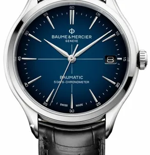 Baume & Mercier Clifton M0A10467 40mm Stainless steel Blue