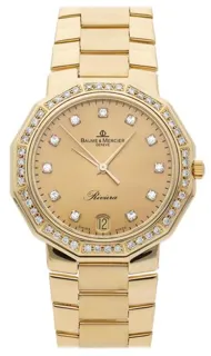 Baume & Mercier Riviera M0A03190 34mm Yellow gold Champagne