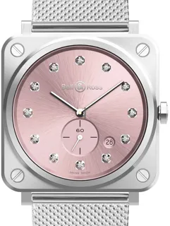 Bell & Ross BR S BRS-PK-ST-LGD/SST Stainless steel Pink