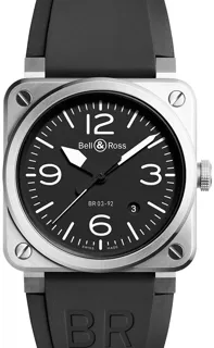 Bell & Ross Instruments BR0392-BLC-ST Stainless steel Black