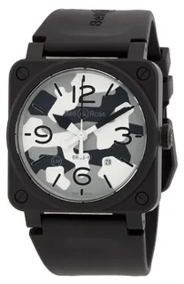 Bell & Ross Instruments BR0392-CG-CE/SCA Black ceramic Gray