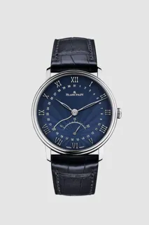 Blancpain Villeret 6653Q-1529-55B White gold Blue