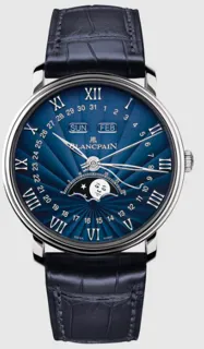 Blancpain Villeret 6654-1529-55B White gold Blue