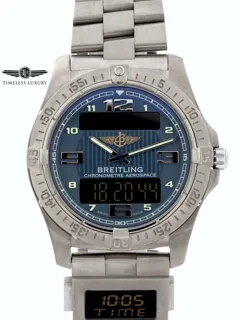 Breitling Aerospace E79362 42mm Titanium Blue