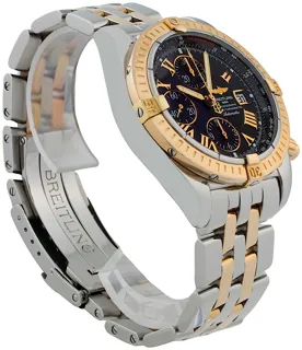 Breitling Chronomat C13356 Stainless steel and 18k rose gold Black