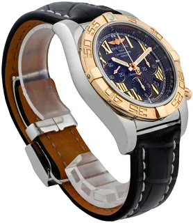 Breitling Chronomat CB0110 Stainless steel and 18k rose gold Black