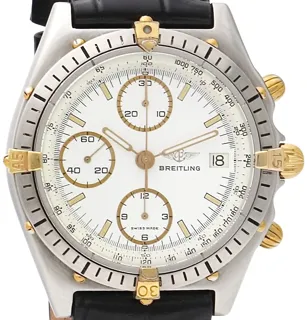 Breitling Chronomat 81950 ST YG Yellow gold and Stainless steel White