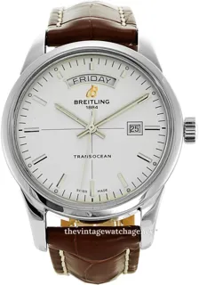 Breitling Transocean A4531012/G751/740P/A20D.1 43mm Stainless steel Silver