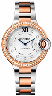 Cartier Ballon Bleu 33mm WE902077 Yellow gold and Stainless steel Silver