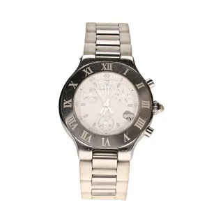 Cartier 21 Chronoscaph 41mm Stainless steel White