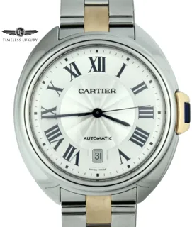 Cartier Clé de Cartier W2CL0002 40mm Rose gold and Stainless steel Silver