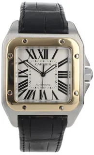 Cartier Santos 100 2656 Stainless steel White