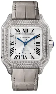 Cartier Santos de Cartier WJSA0014 White gold Silver