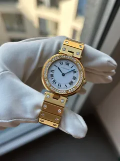 Cartier Santos Yellow gold White