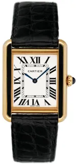 Cartier Tank Solo W1018755 Yellow gold Silver