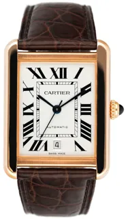 Cartier Tank Solo XL W5200026 31mm Rose gold and Stainless steel Silver