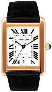 Cartier Tank Solo XL W5200026 Rose gold and Stainless steel Silver