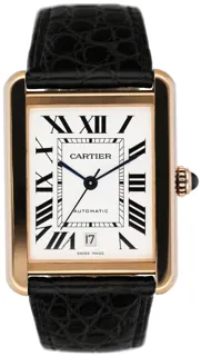 Cartier Tank Solo XL W5200026 31mm Rose gold and Stainless steel Silver