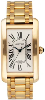 Cartier Tank W2603156 Yellow gold White