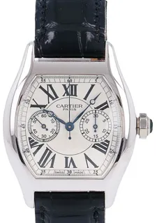 Cartier Tortue 2714 43mm White gold Silver