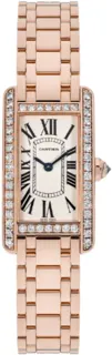 Cartier Tank Amu00e9ricaine WB7079M5 Rose gold Silver