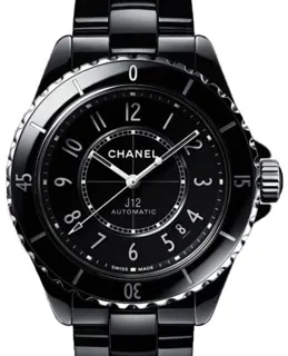 Chanel J12 H5697 38mm Black ceramic Black