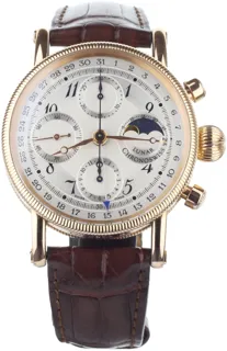 Chronoswiss Lunar Chronograph 7521 R 38mm Rose gold White