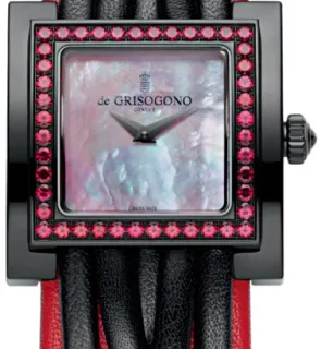 de Grisogono 34mm Black PVD Red