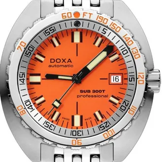 Doxa SUB 300 840.10.351.10 42.5mm Stainless steel Orange