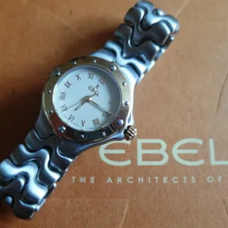 Ebel Sportwave E6087621 28mm Yellow gold and Stainless steel Champagne