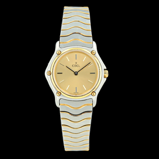 Ebel Wave 1911 429823 Yellow gold and Stainless steel Sunray yellow gold