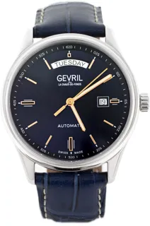 Gevril Excelsior Day Date 48202 42mm Stainless steel Blue