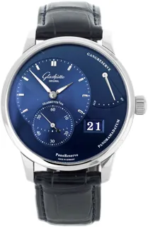 Glashütte PanoReserve 1-65-01-26-12-64 40mm Stainless steel Blue