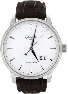 Glashütte Senator Excellence Panorama Date 1-36-03-05-02-02 42mm Stainless steel White