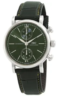 IWC Portofino Chronograph IW391405 Stainless steel Green