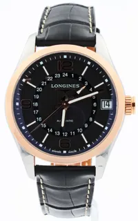 Longines Conquest Classic L2.799.5.56.3 Stainless steel and Red gold Black