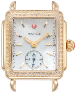 Michele Deco MW06V01B0025 Stainless steel and Gold-plated White