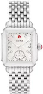 Michele Deco Mid MWW06V000002 Stainless steel White